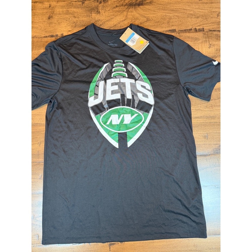 Nike Mens New York Jets Dri-FIT T-Shirt Black NFL Team Apparel Medium NWT
